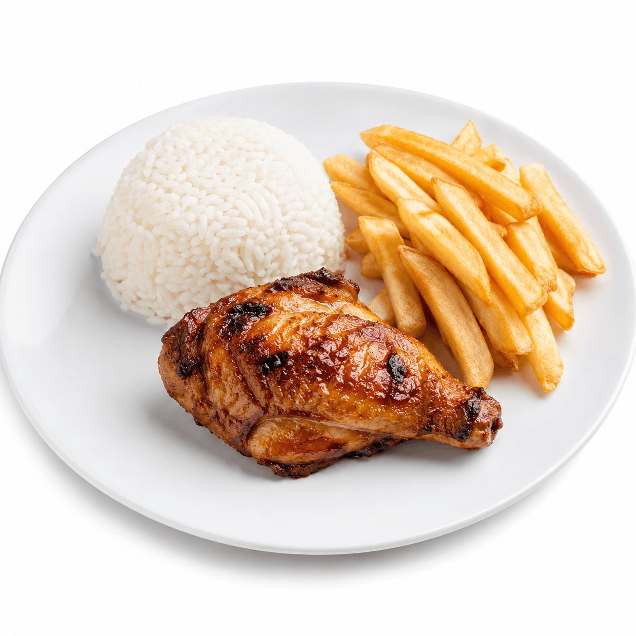 1/8 de Pollo con guarnición