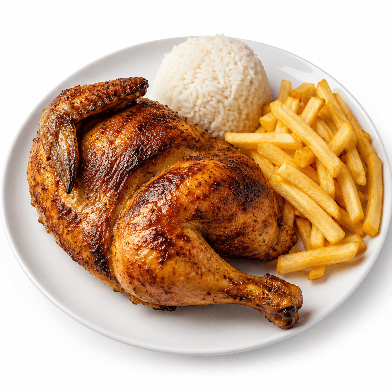 1/2 de Pollo con guarnición